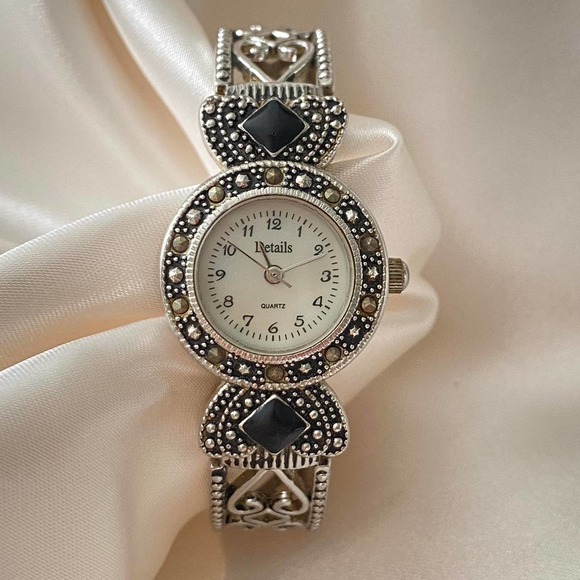 Vintage marcasite art deco bracelet main image 5